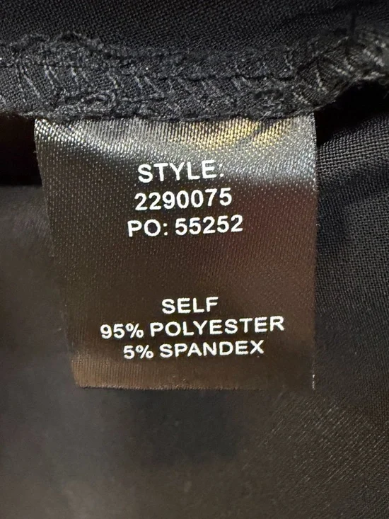 Current Air Shiny Black Long Sleeve Midi Dress - Picture 5 of 5